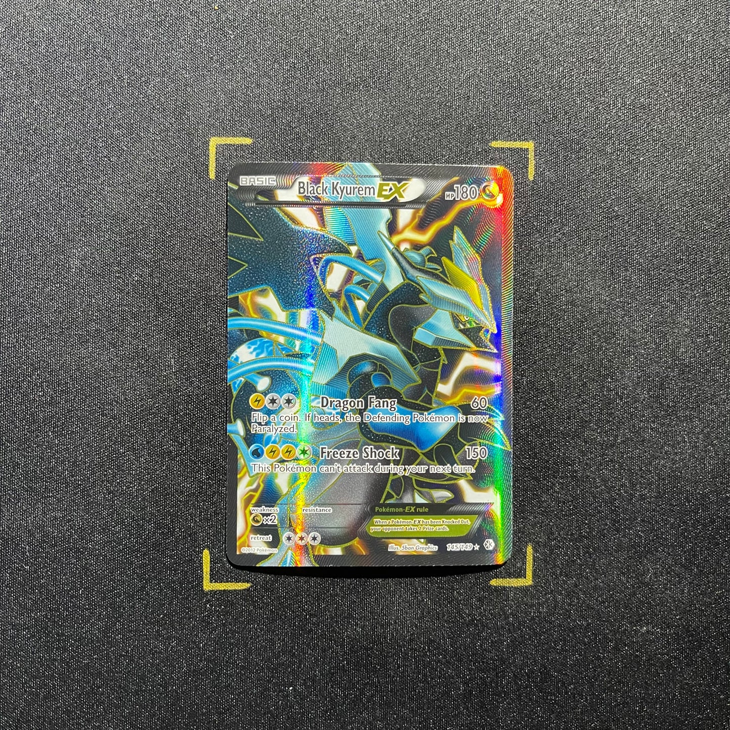 Black Kyurem EX (145 Full Art) - Boundaries Crossed (BCR)