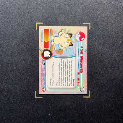 Meowth #52 - 1999 Topps TV