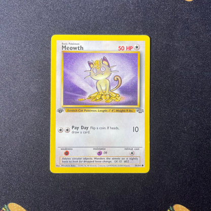 Meowth (56) - Jungle (JU) - 1st Edition